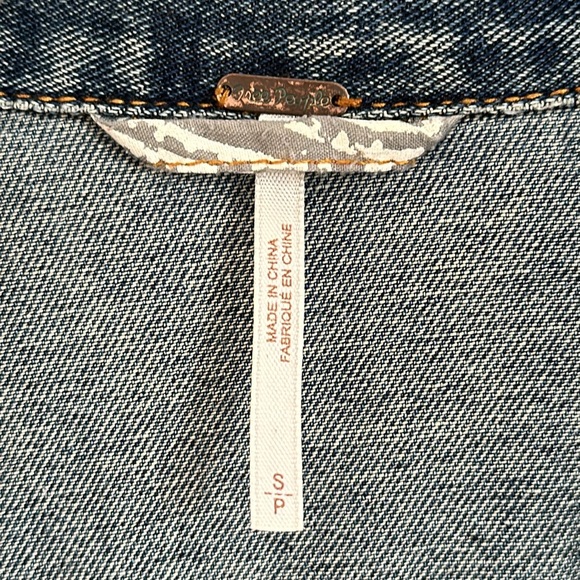 Free People Denim Jacket- Small - Picture 2 of 4